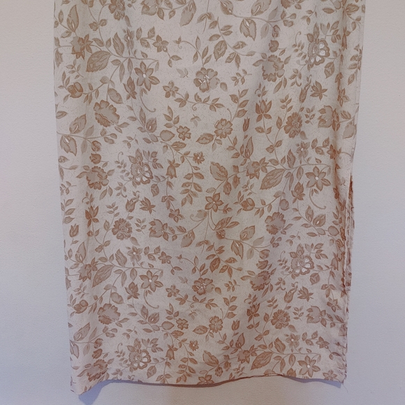 Vintage Classique Collections Beige Paisley Floral Skirt (Size 4/5) - Picture 4 of 12